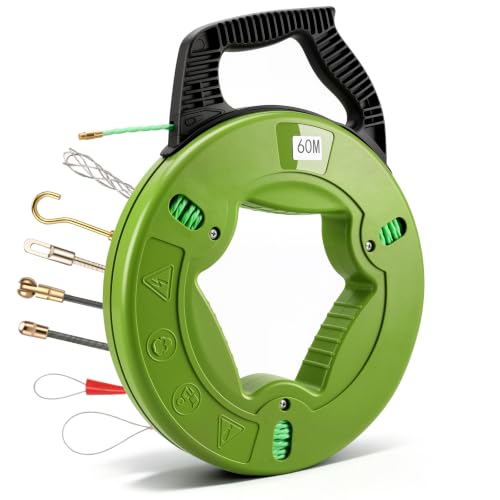 Fish Tape Wire Puller Through Wall Wire Threader Fish plus Fish Cable Fastener with Steel rope