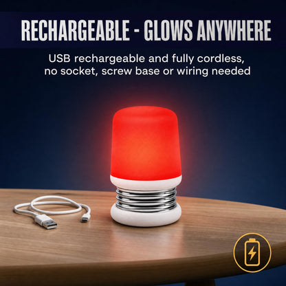 Rechargeable Table Lamp Bulb (Red)