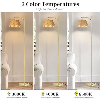 62.5 Inch Floor Lamp for Living Room with Foot Switch