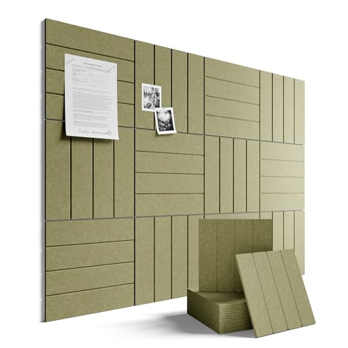 48" x 36" Large Felt Bulletin Board (Seaweed / Bold-stripe 12-pack)