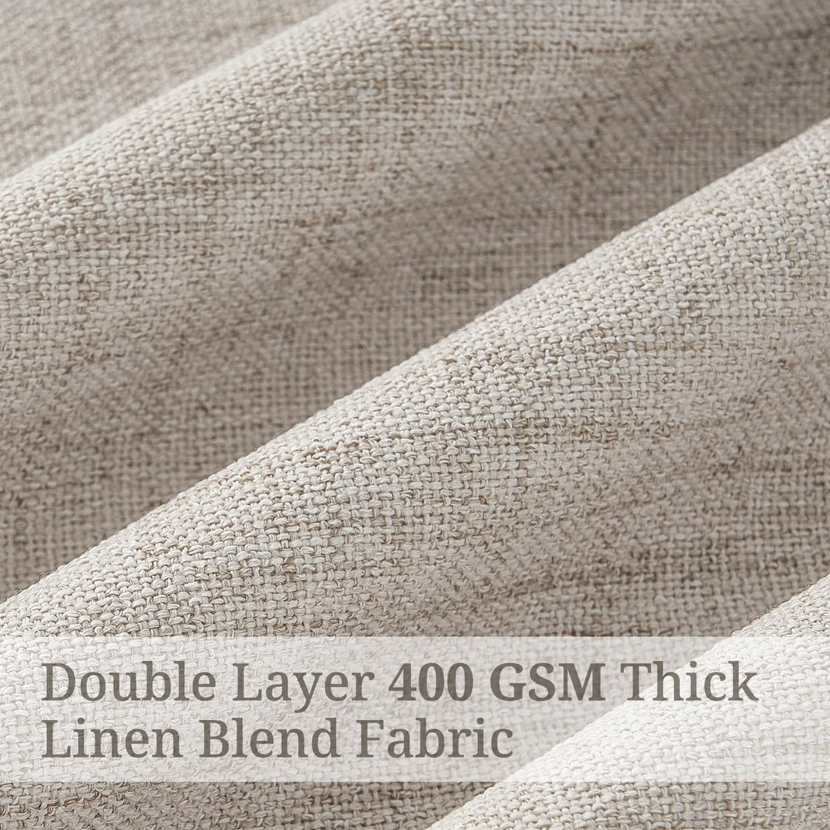 Blackout Greyish Brown 102 Inches Long Living Room Curtains for Summer Heat (Greyishbrown / 50"W x 102"L (Pack of 2))