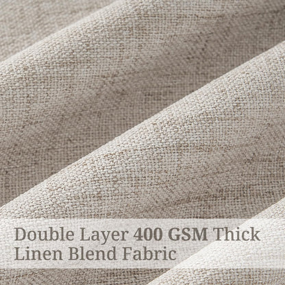 Blackout Greyish Brown 102 Inches Long Living Room Curtains for Summer Heat (Greyishbrown / 50"W x 102"L (Pack of 2))