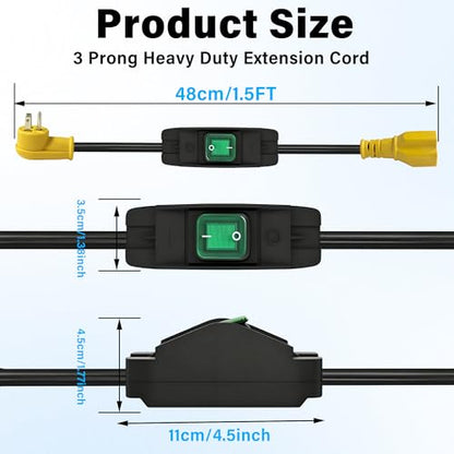 Heavy Duty Extension Cord with Switch