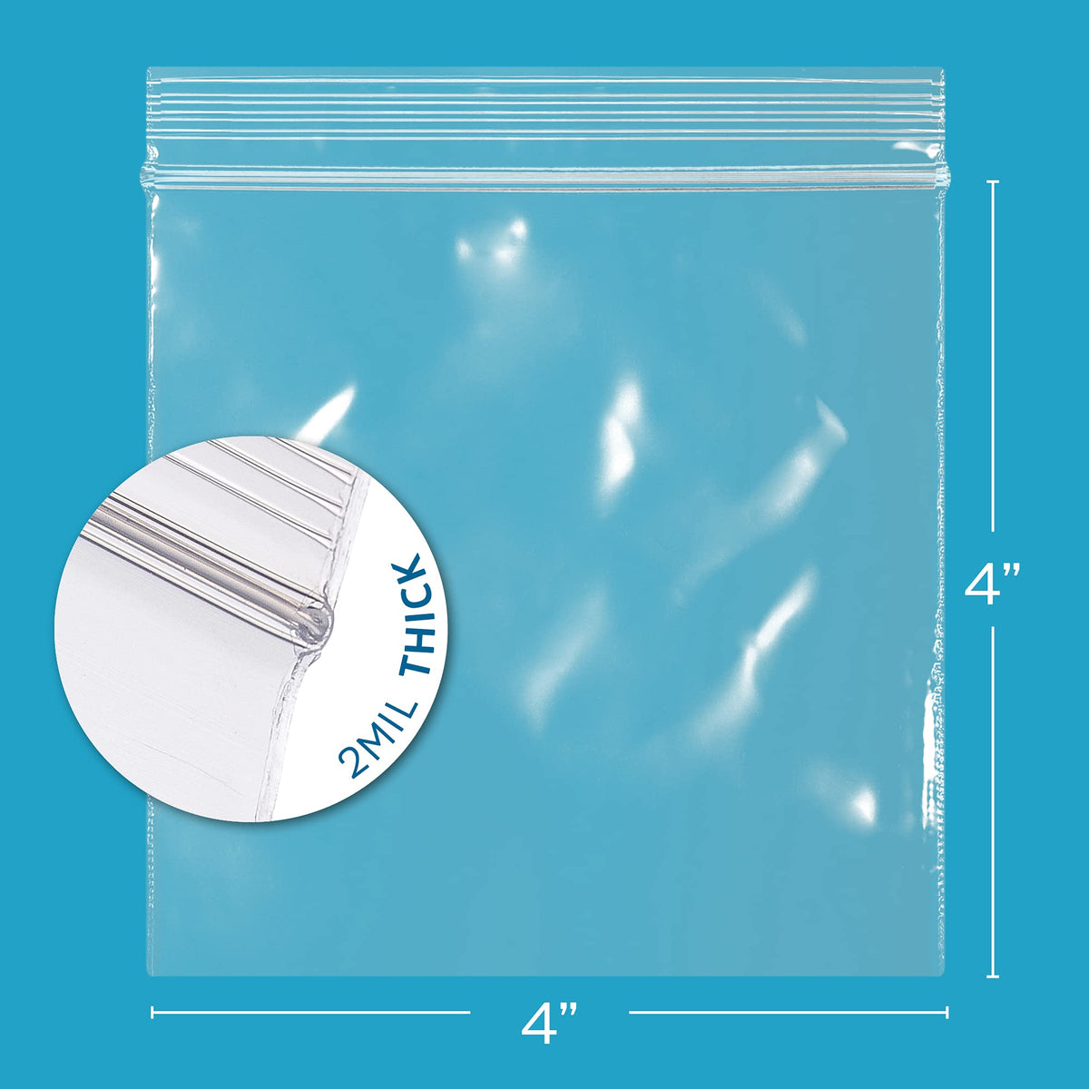 4" x 4" Zip Bags (4" x 4")