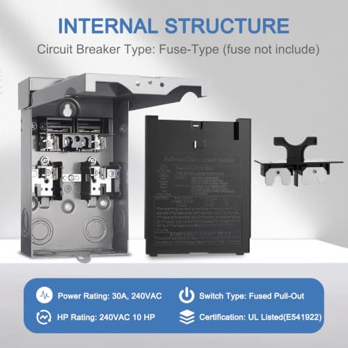 Fused AC Disconnect Box