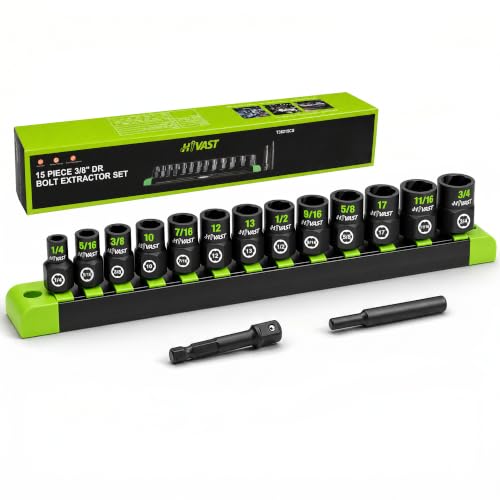 Impact NUT&Bolt Extractor Socket Set (15PCS)