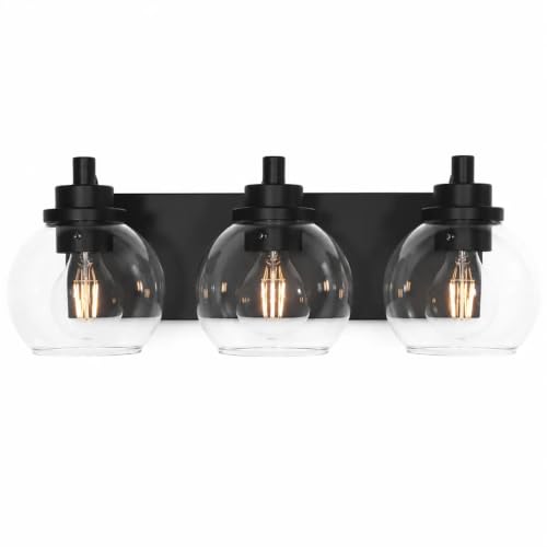 Bathroom Light Fixtures (Black / 3-Light)