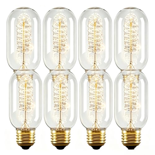 8 Pack T45 Edison Bulb