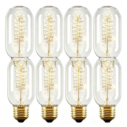 8 Pack T45 Edison Bulb
