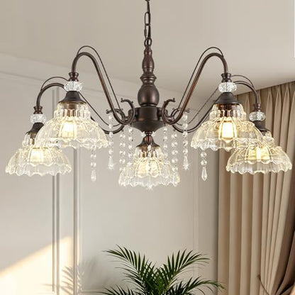 Chandelier with Flower Shade