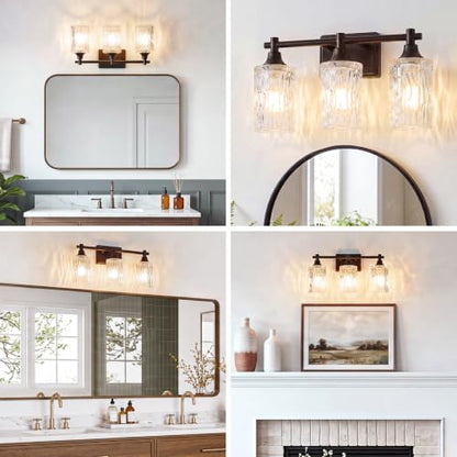 Modern 3 Light Bathroom Light Fixtures (Oil-Rubbed Bronze / 3-light)