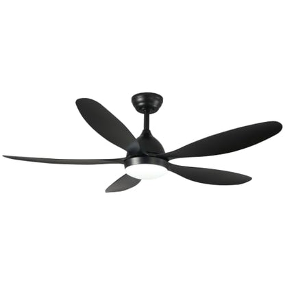 52Inch White Outdoor Ceiling Fan with Light 3CCT LED Light & Remote Control