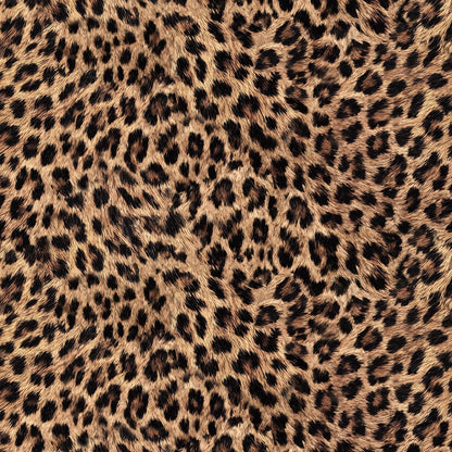 Cheetah Print Wallpaper Peel and Stick (Brown / 17.3"x 118.11")