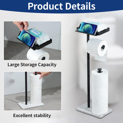 Toilet Paper Stand (Marble White)