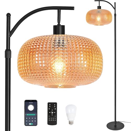 Glass Floor Lamp for Living Room