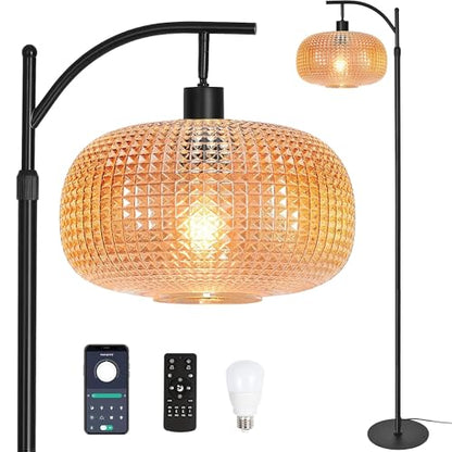 Glass Floor Lamp for Living Room