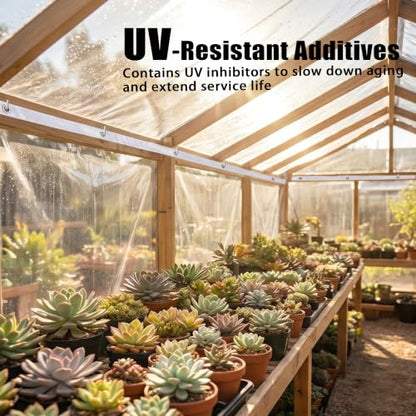 Clear Tarps Heavy Duty Waterproof Vinyl Patio Tarp