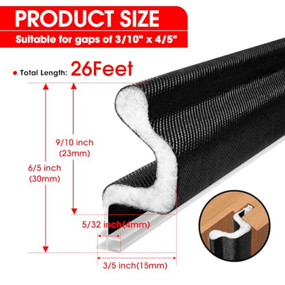 Extra Wide Kerf Door Weather Stripping