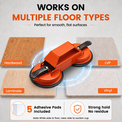 Floor Gap Fixer Tool Double Suction Cup Laminate Flooring Complete Kit