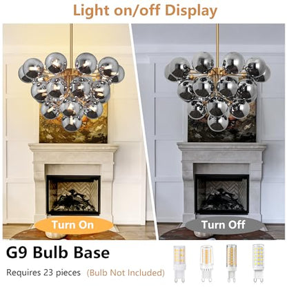 23 Lights Sputnik Chandelier for Dining Room Entryway