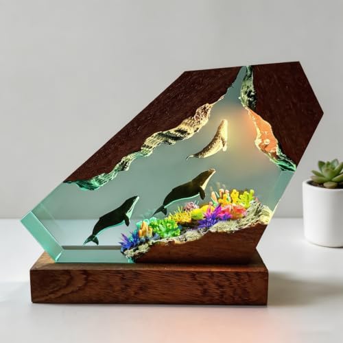 Flying Dragon Resin Lamp