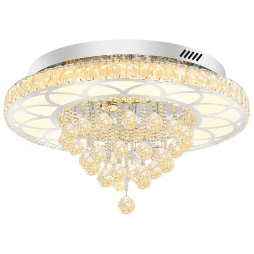 Flush Mount Crystal Chandelier