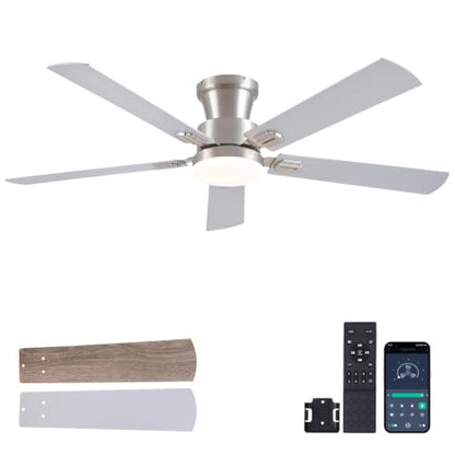 52in Low Profile Ceiling Fans with Lights