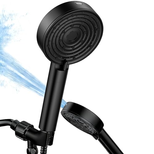 4.7 Inch Round Handheld Shower Head with 10 Spray Modes