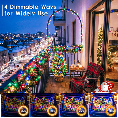 300 LED Christmas Lights Outdoor 98 FT Multicolor Remote and Plug (Multicolor / 300 LED)
