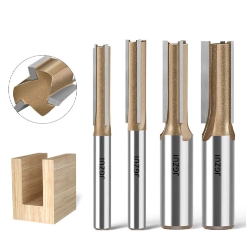 3 Flute Straight Router Bit Set C3 Carbide 1