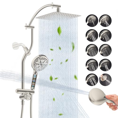 All Metal Showerhead Combo & 10 Mode Filtered Handheld