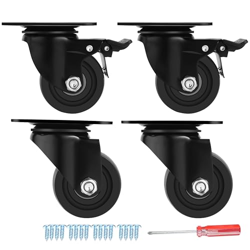Heavy Duty Casters Set of 4 Casters Wheels