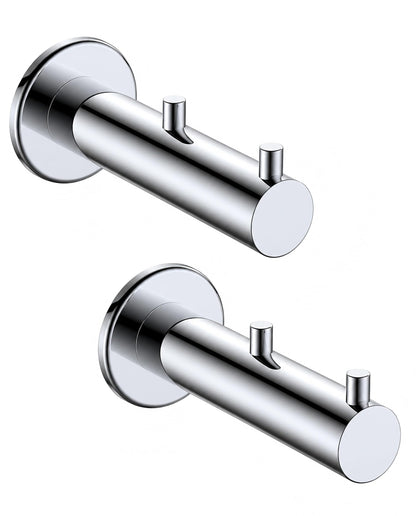 Double Heavy Duty wall Hooks (Chrome Polished)