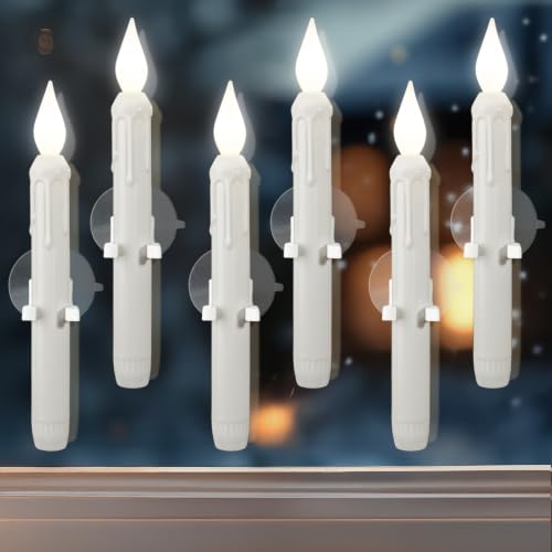 6 Pcs Sensor Dawn to Dusk Window Candles