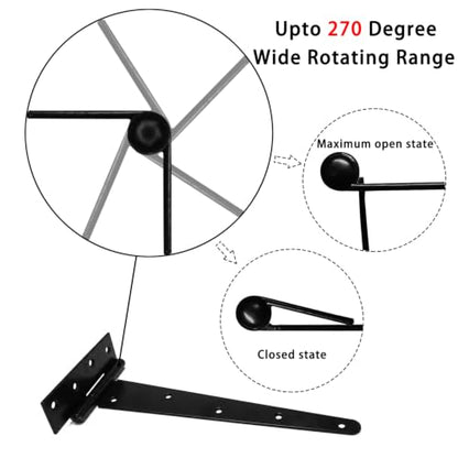 Heavy Duty Door Hinge and Sliding Latch kit