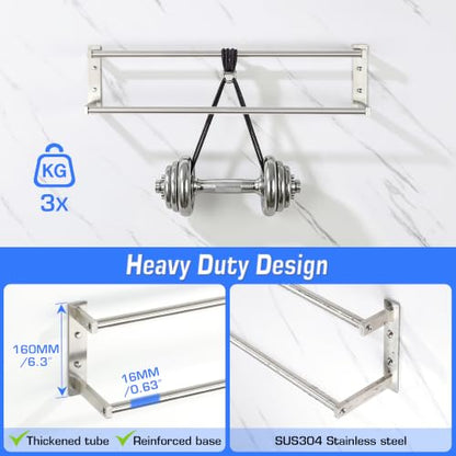 Double Towel Bars for Bathroom