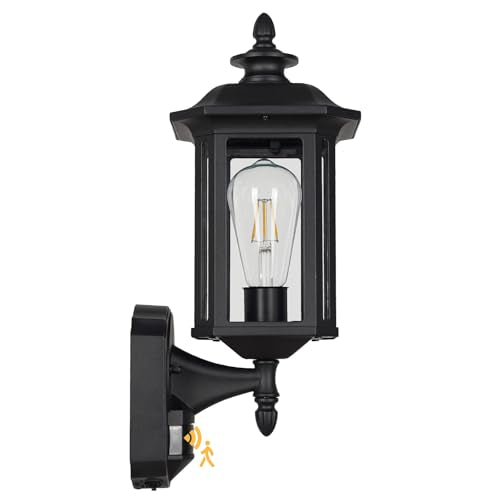 JYO 16" Motion Sensor Outdoor Wall Light Fixtures (01-BK-MA)