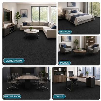 Emaraxy Peel and Stick Carpet Tiles 24x24 Inch