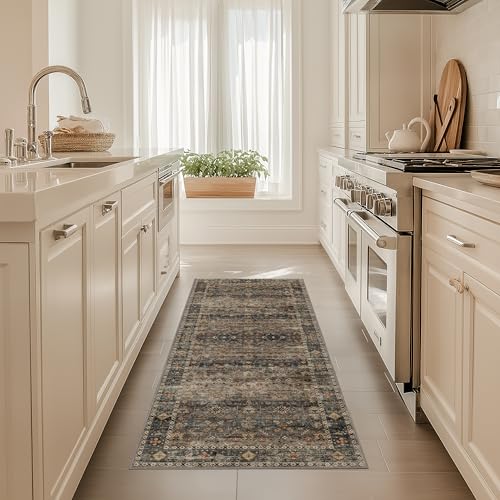 Hallway Washable Runner Rug 2×6 (Camel / 2' x 6' (Rectangular))