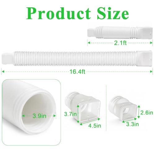 Expandable Rain Gutter Downspout Extension 16.5FT