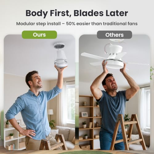 Ceiling Fans with Lights and Remote