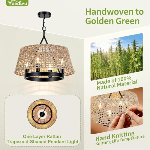 Rattan Chandelier
