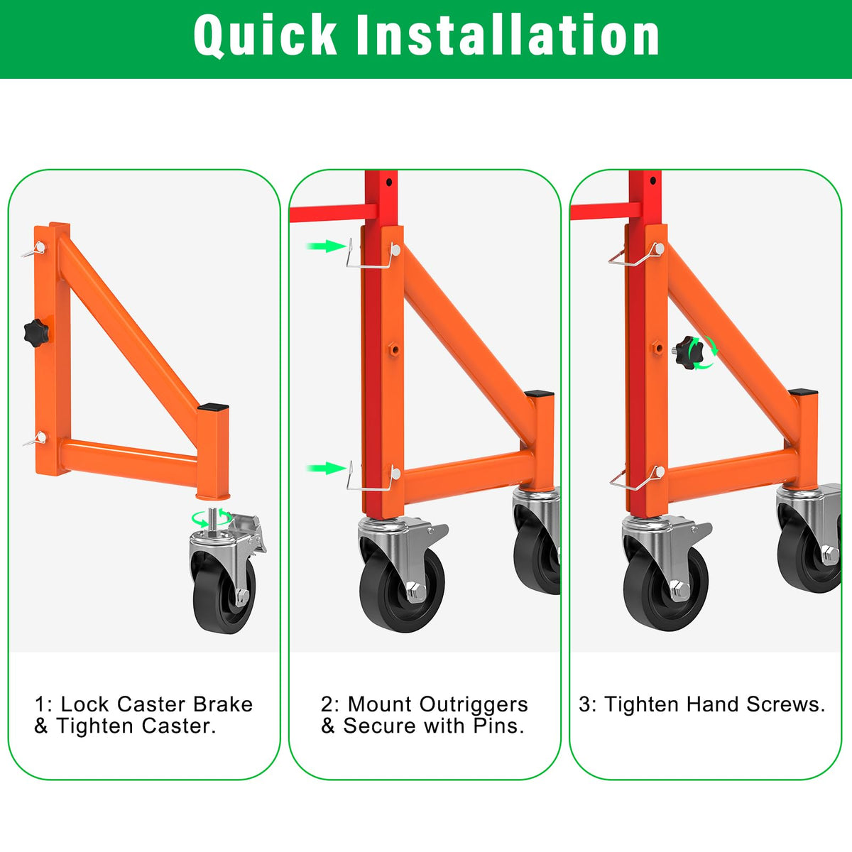 4 Pack Scaffold Outriggers for Baker Scaffolding (Fixed Scaffold Outriggers)