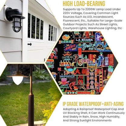 2 Pack Photocell Sensor for Outdoor Lights