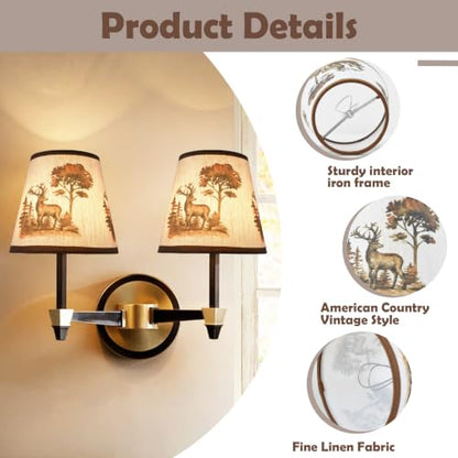 Mini Lamp Shade Chandelier Shades Set of 6