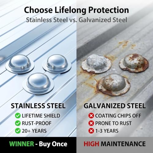 Stainless Steel Roof Screw Caps for Leak Repair