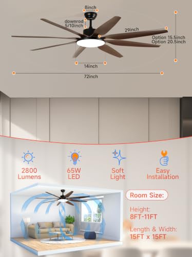 72 Inch Ceiling Fans