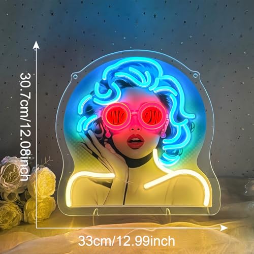 Retro WOW Pop Art Neon Sign