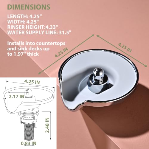 High Pressure Glass Rinser for Kitchen Sink