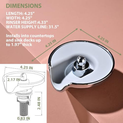 High Pressure Glass Rinser for Kitchen Sink